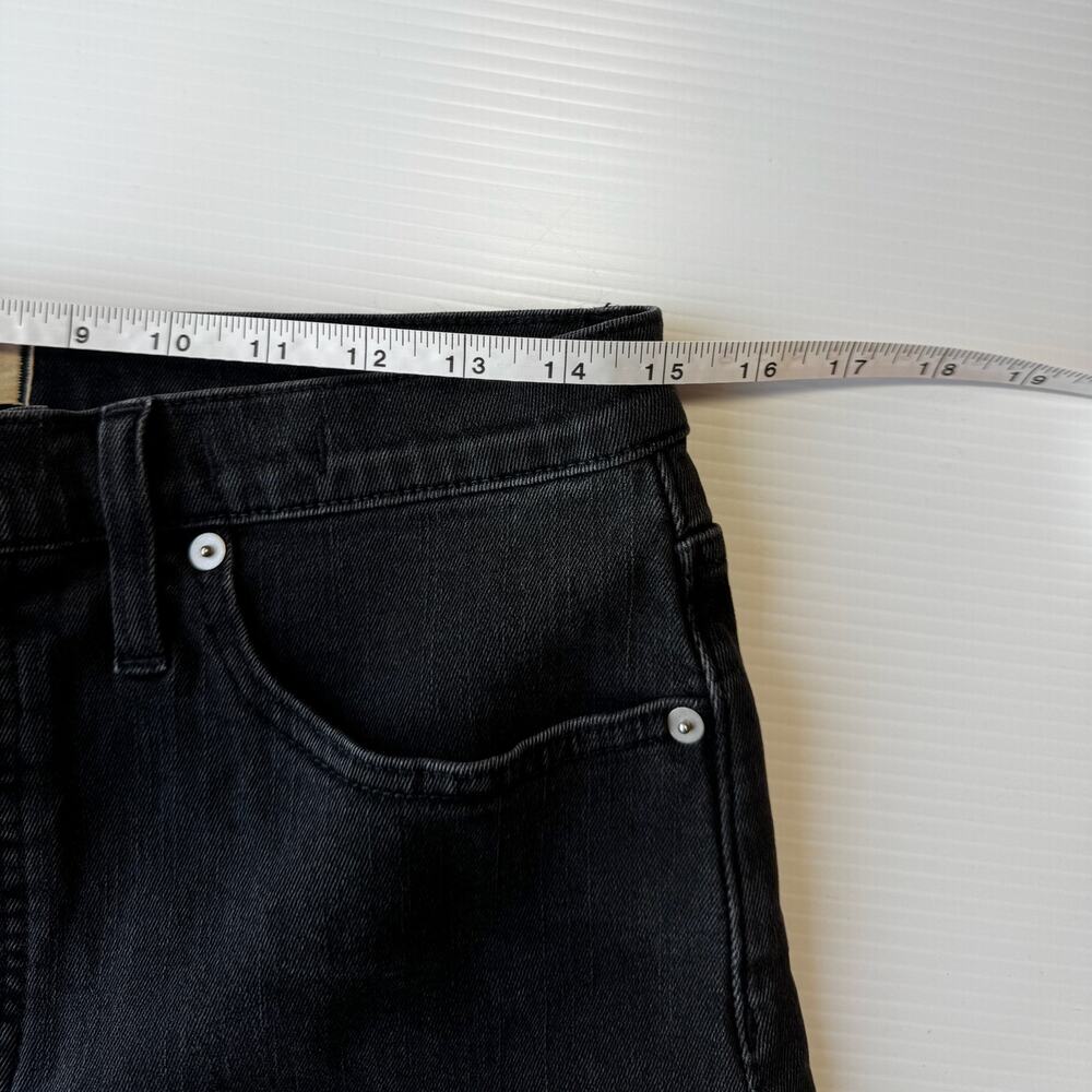 Madewell Black High Rise Denim Shorts 29 Grunge Festival Edgy Indie Sleaze Y2K - Picture 15 of 16